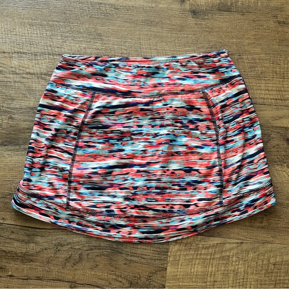 Colorful vibrant tennis skort size medium TEK GEAR - Picture 3 of 12